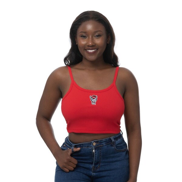Red Ladies Cami-Crop Tank - Wolfhea